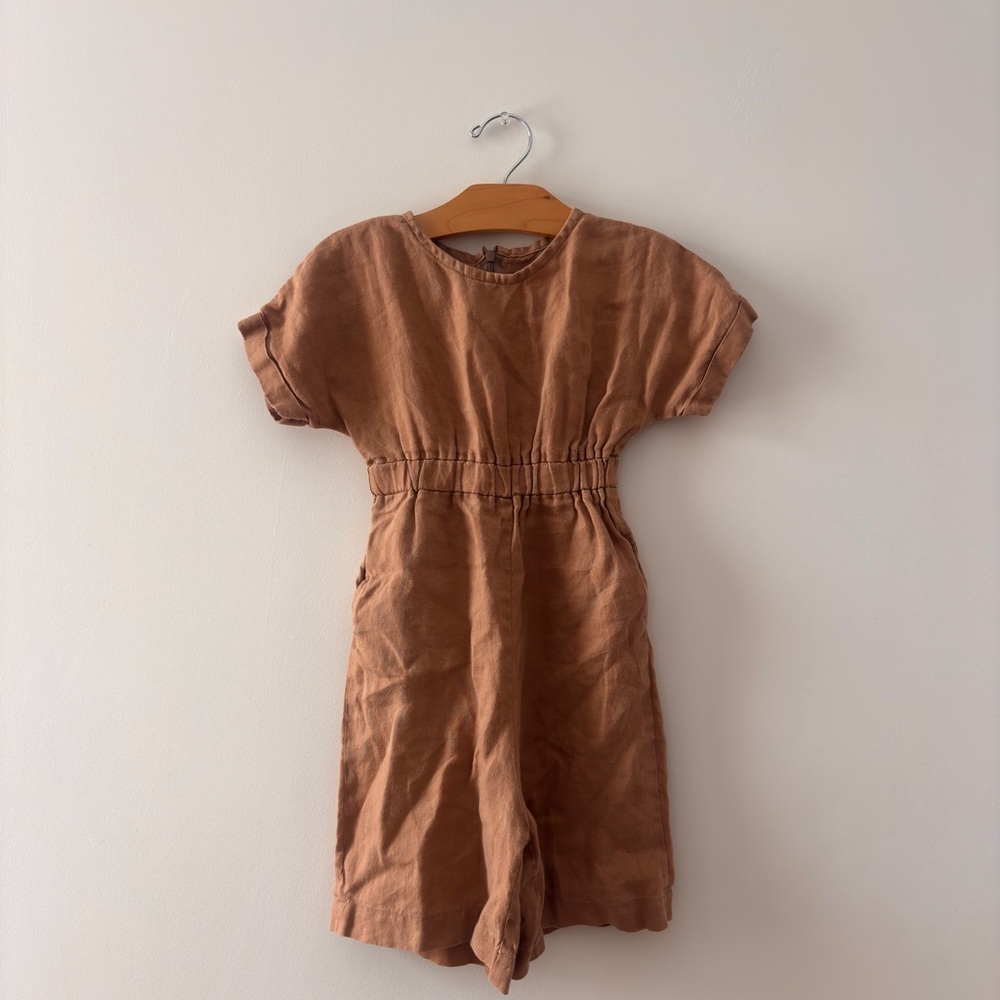 Brown Kids Jumpsuit